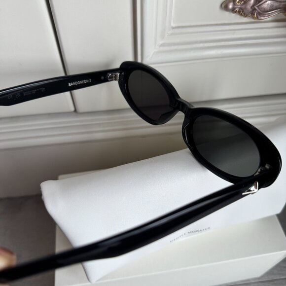 Gentle Monster Bandeone S Black Oval Sunglasses – Minimal Style, Like New main image 11